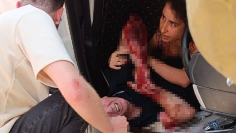 Balıkesir'de Ani Fren Faciası! Araç Ters Döndü!