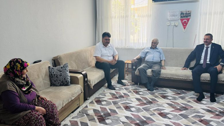  Havran Protokolünden Şehit Ailelerine ve Gaziye Bayram Ziyareti