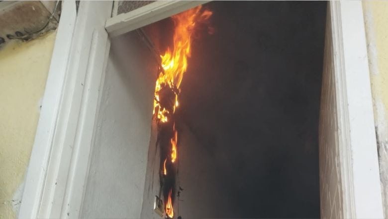 Havran'da Ev Yangını Korkuttu