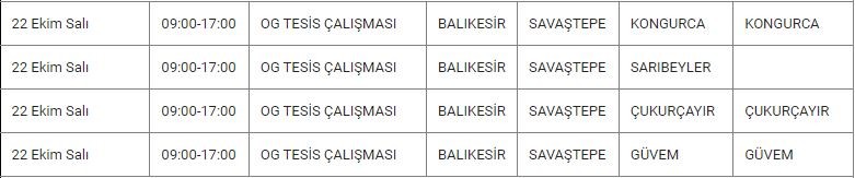 Savaştepe ve Mahallelerinde Elektrik Kesintisi Savaştepe ve Mahallelerinde Elektrik Kesintisi