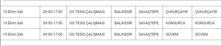 Savaştepe ve Mahallelerinde Elektrik Kesintisi Savaştepe ve Mahallelerinde Elektrik Kesintisi