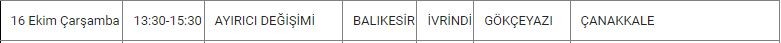 İvrindi ve Mahallelerinde Elektrik Kesintisi İvrindi ve Mahallelerinde Elektrik Kesintisi