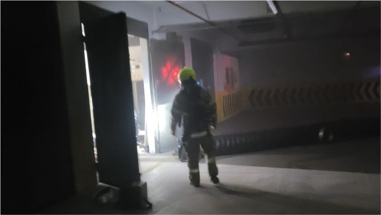 Paşa Camii Otoparkında Yangın!
