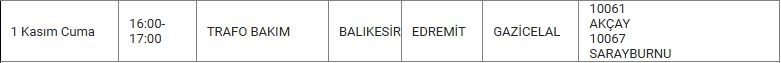 Edremit ve Mahallelerinde Elektrik Kesintisi Edremit ve Mahallelerinde Elektrik Kesintisi