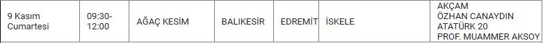 Edremit ve Mahallelerinde Elektrik Kesintisi Edremit ve Mahallelerinde Elektrik Kesintisi