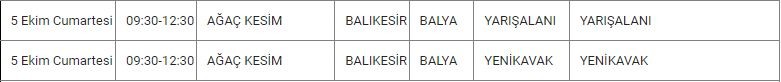 Balya ve Mahallelerinde Elektrik Kesintisi Balya ve Mahallelerinde Elektrik Kesintisi