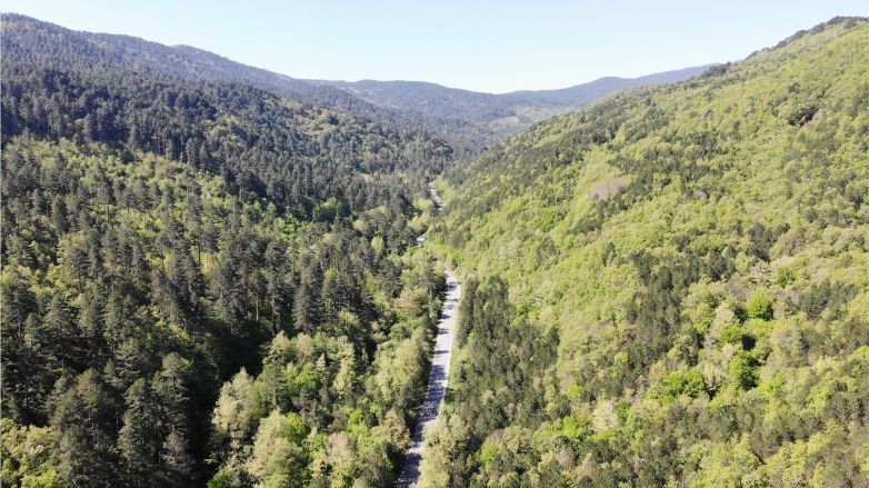 İHA Kaz Dağları'nı Dronla Görüntüledi