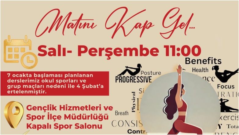 Edremit'te Pilates Kursu Başlangıç Tarihi Ertelendi