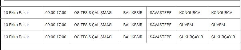 Savaştepe ve Mahallelerinde Elektrik Kesintisi Savaştepe ve Mahallelerinde Elektrik Kesintisi