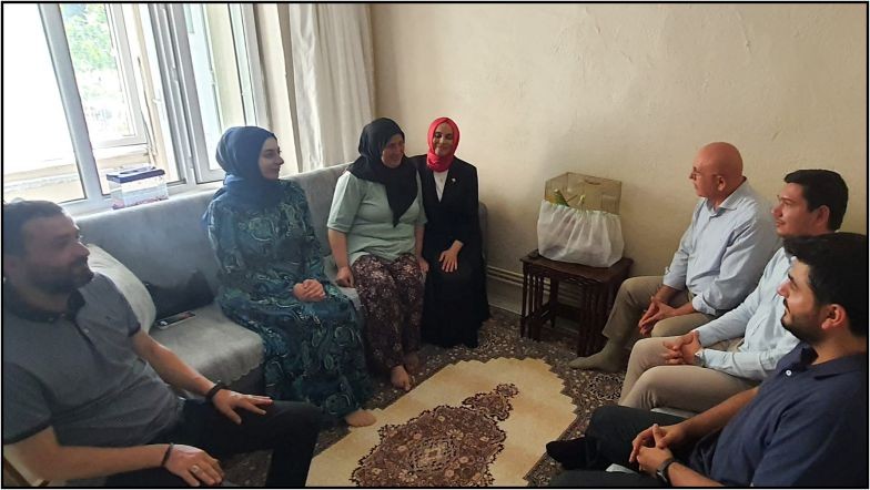 Milletvekili Ok Şehit Ailesini Ziyaret Etti