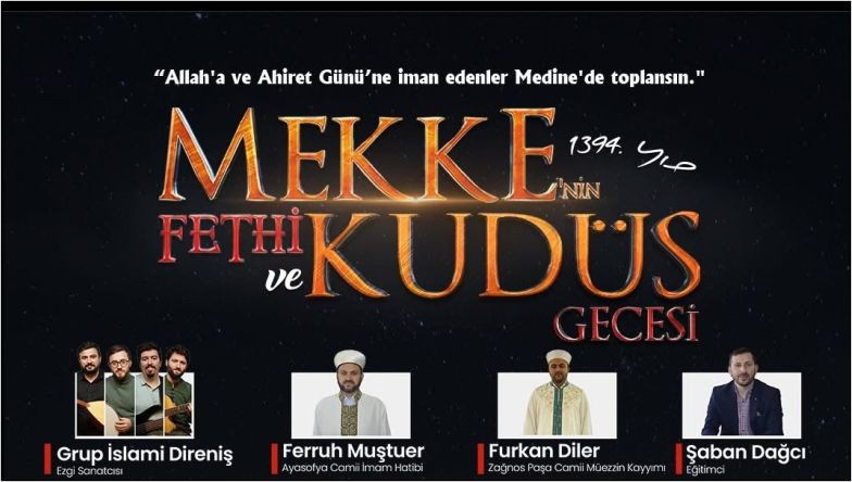 Kurtdereli’de Kudüs Gecesi Gerçekleşecek