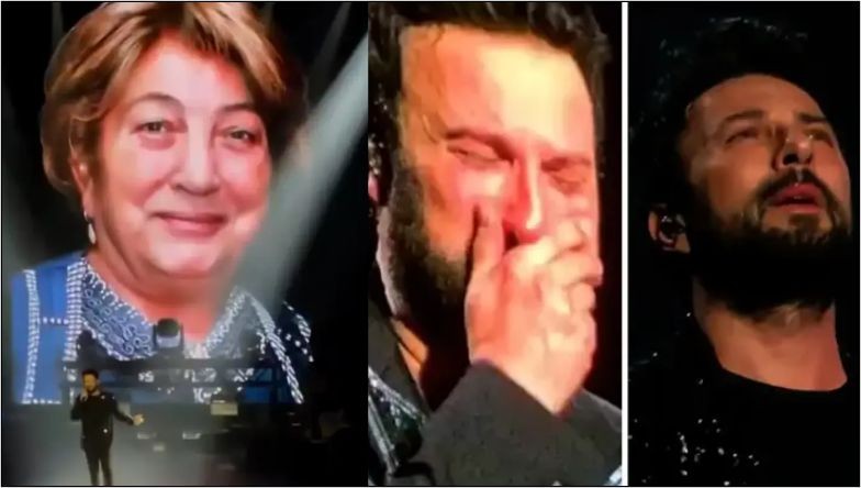 Tarkan Sahnede Hüngür Hüngür Ağladı!