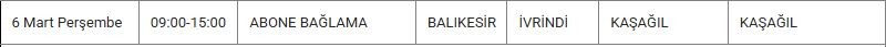 İvrindi ve Mahallelerinde Elektrik Kesintisi