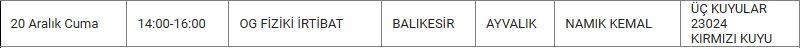 Ayvalık ve Mahallelerinde Elektrik Kesintisi Ayvalık ve Mahallelerinde Elektrik Kesintisi