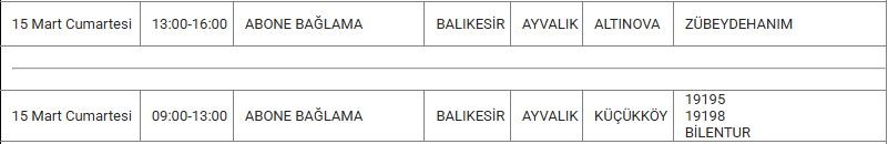 Ayvalık ve Mahallelerinde Elektrik Kesintisi Ayvalık ve Mahallelerinde Elektrik Kesintisi