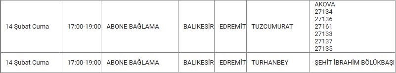 Edremit ve Mahallelerinde Elektrik Kesintisi Edremit ve Mahallelerinde Elektrik Kesintisi