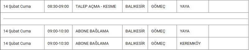 Gömeç ve Mahallelerinde Elektrik Kesintisi Gömeç ve Mahallelerinde Elektrik Kesintisi