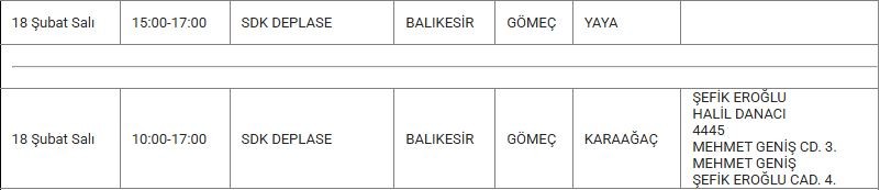 Gömeç ve Mahallelerinde Elektrik Kesintisi Gömeç ve Mahallelerinde Elektrik Kesintisi
