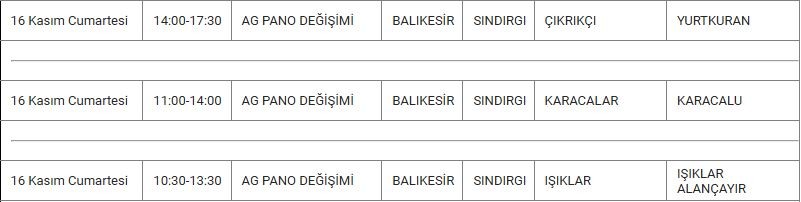 Sındırgı ve Mahallelerinde Elektrik Kesintisi Sındırgı ve Mahallelerinde Elektrik Kesintisi
