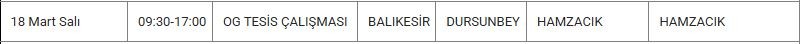 Dursunbey ve Mahallelerinde Elektrik Kesintisi Dursunbey ve Mahallelerinde Elektrik Kesintisi
