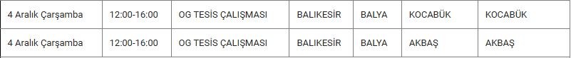 Balya ve Mahallelerinde Elektrik Kesintisi Balya ve Mahallelerinde Elektrik Kesintisi