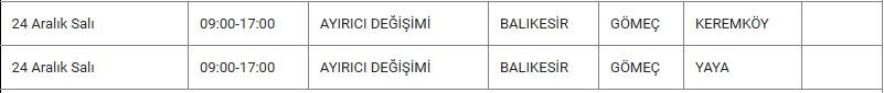 Gömeç ve Mahallelerinde Elektrik Kesintisi Gömeç ve Mahallelerinde Elektrik Kesintisi