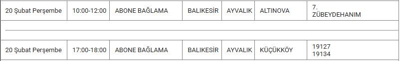 Ayvalık ve Mahallelerinde Elektrik Kesintisi Ayvalık ve Mahallelerinde Elektrik Kesintisi