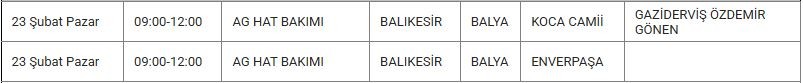 Balya ve Mahallelerinde Elektrik Kesintisi Balya ve Mahallelerinde Elektrik Kesintisi