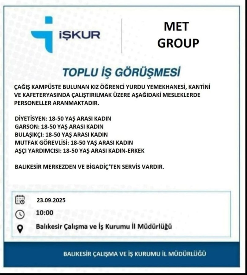 Balıkesir’de İş Fırsatları Genişliyor: Kimler Başvurabilir? - 1. resim
