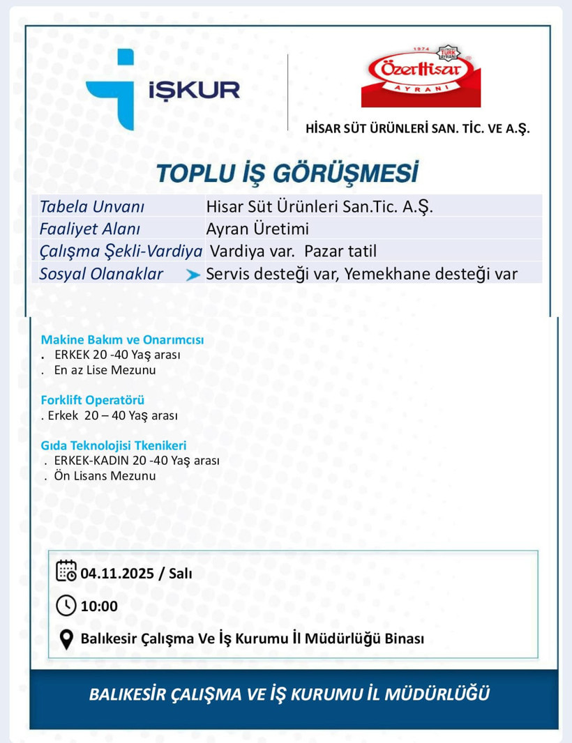 Balıkesir’de İş Fırsatları: Hangi Sektörler Eleman Arıyor? - 3. resim