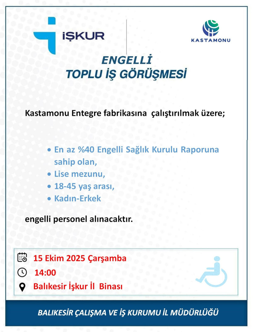 Balıkesir’de Herkes İçin Eşit İş Fırsatı: İş Görüşmeleri Başlıyor - 8. resim