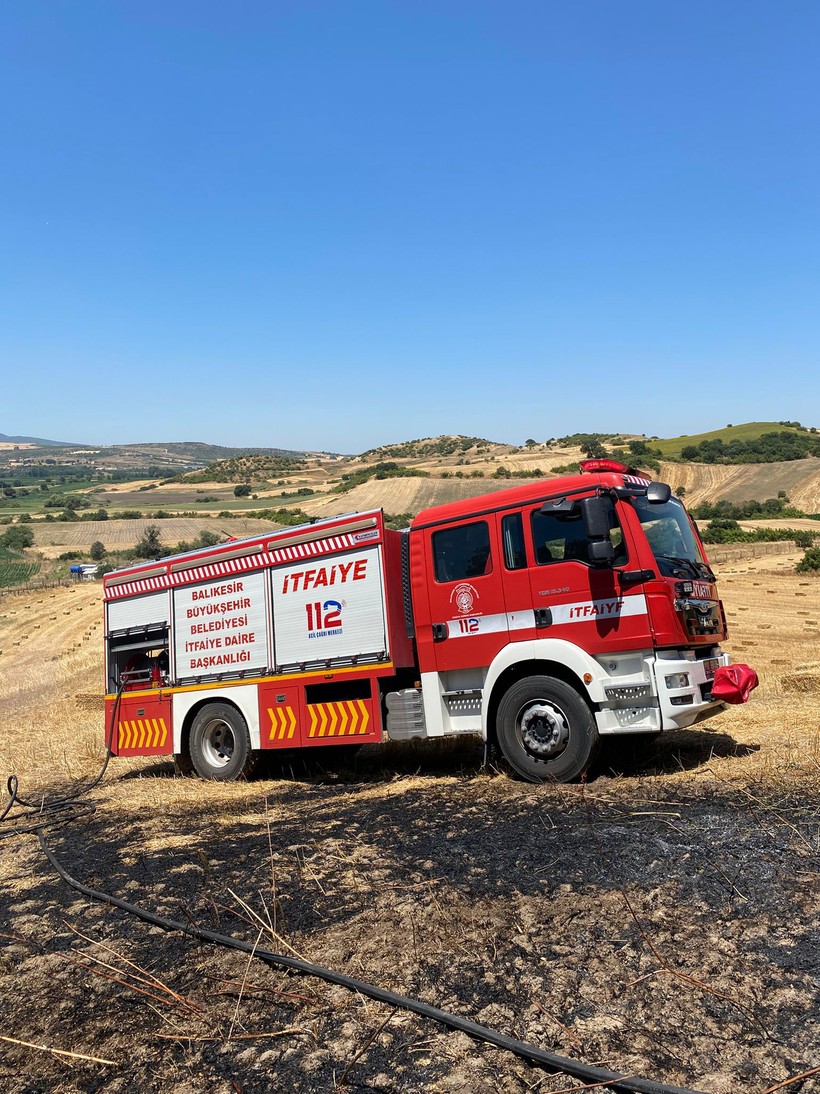 Susurluk’ta Arazi ve Makilik Alanda Yangın