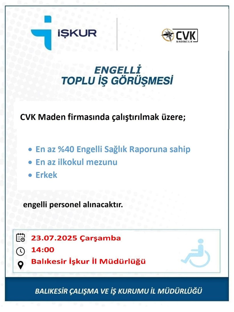 İŞKUR’dan Toplu İş Görüşmesi: 23 Temmuz 2025 - Resim: 3