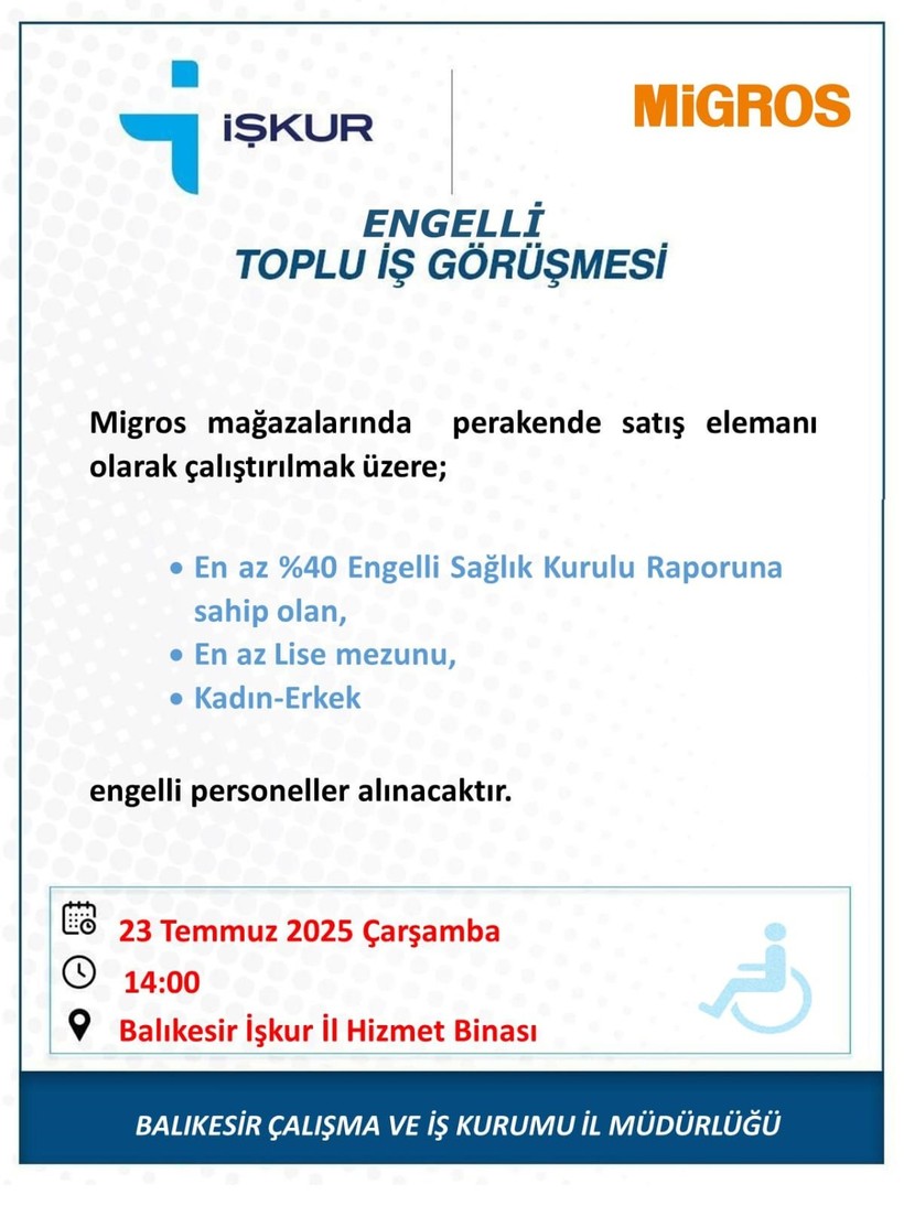 İŞKUR’dan Toplu İş Görüşmesi: 23 Temmuz 2025 - Resim: 2