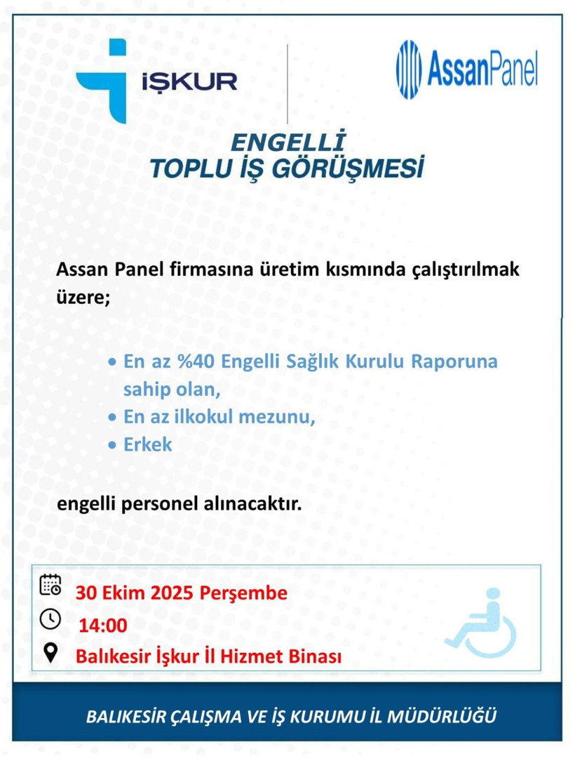 6 Farklı Firmada Toplu İş Görüşmesi Düzenlenecek - Resim: 5