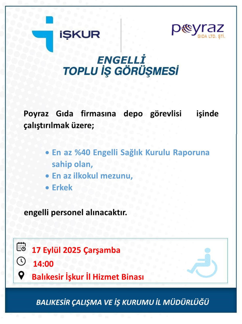 İşsizliğe Son Demek İsteyenler İçin Tarih Verildi: Balıkesir’de Yeni Fırsat! - 3. resim