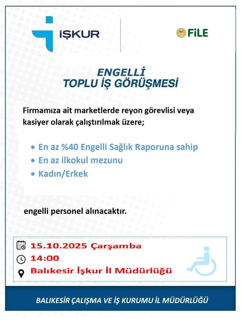 Balıkesir’de Herkes İçin Eşit İş Fırsatı: İş Görüşmeleri Başlıyor - 4. resim