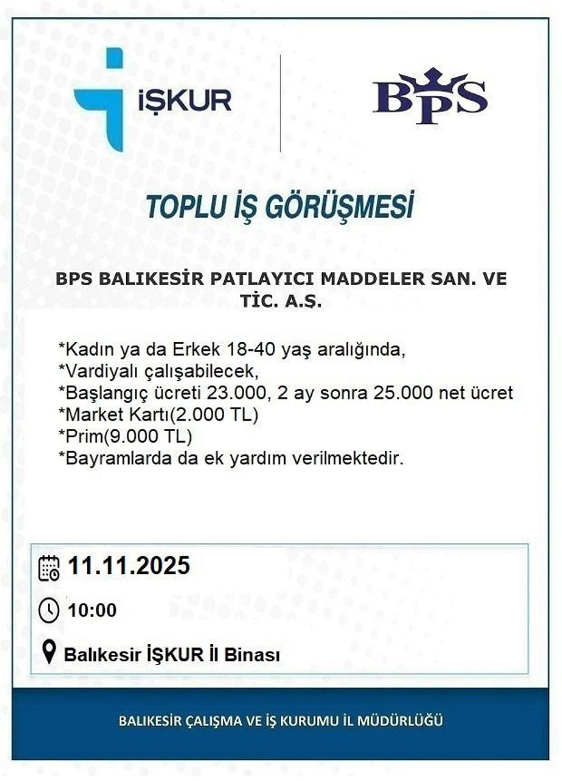 Balıkesir İŞKUR’da 6 Firmadan Toplu İş Görüşmesi