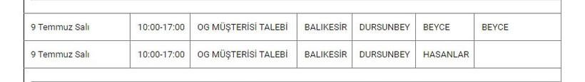 Dursunbey ve Kırsalında Elektrik Kesintisi Dursunbey ve Kırsalında Elektrik Kesintisi