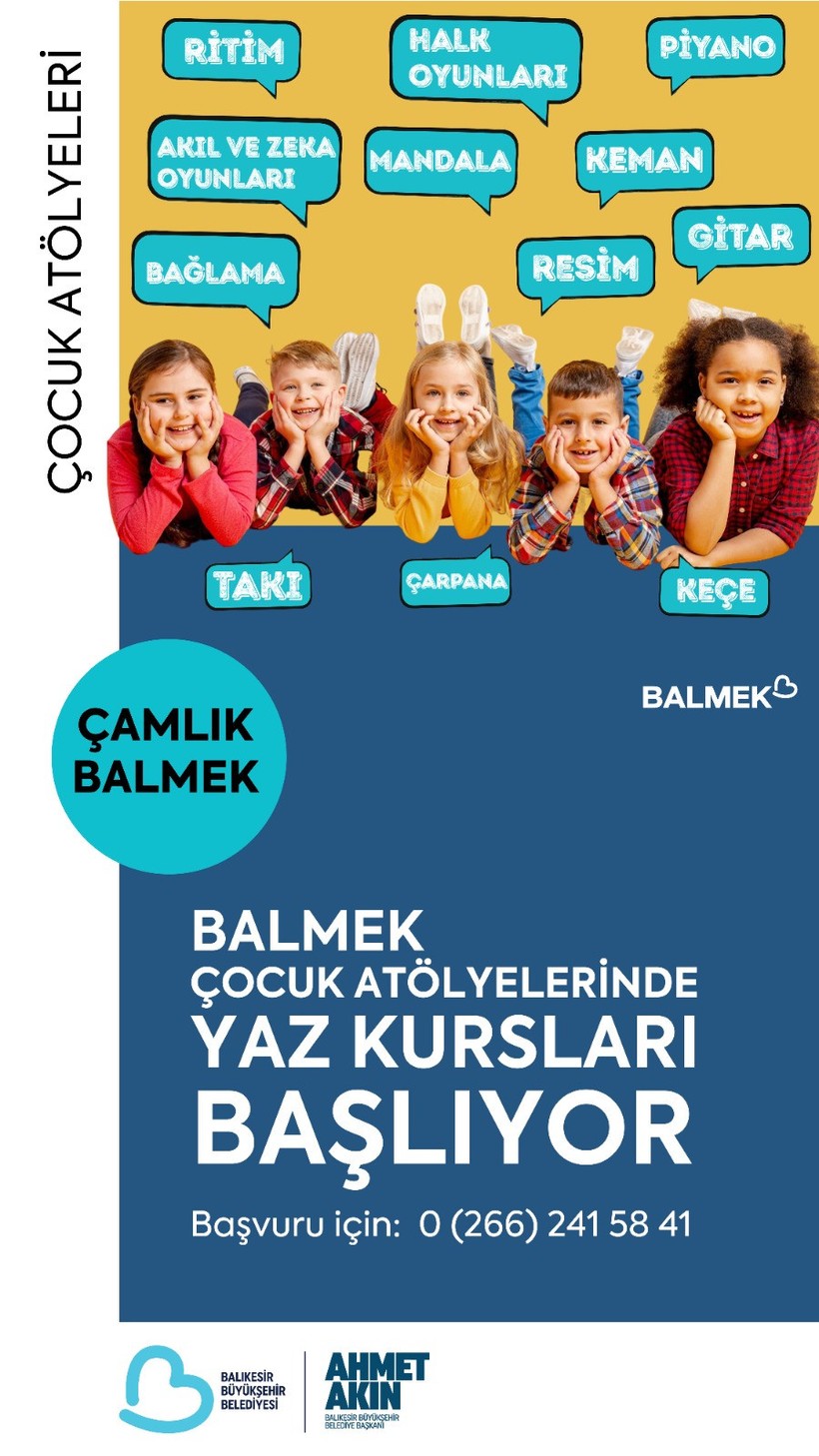  Büyükşehir, çocukları birbirinden eğlenceli atölyelerle buluşturuyor