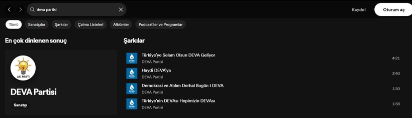Spotify'a Deva Partisi Hacklendi Mi?