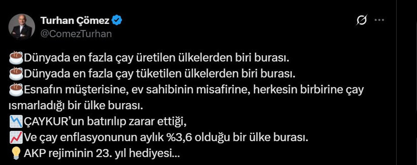 Milletvekili Turhan Çömez: ''Çayda Enflasyon, Üreticide Kriz” - 2. resim