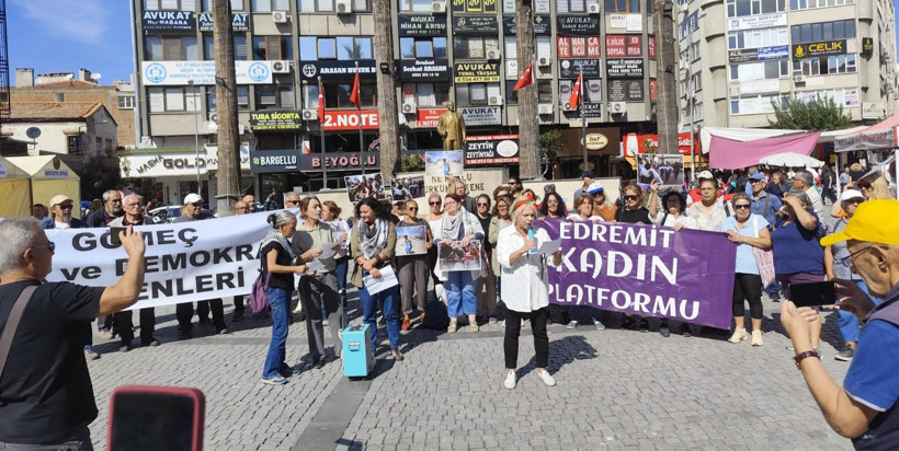 Edremit’te, İsrail Protestosu