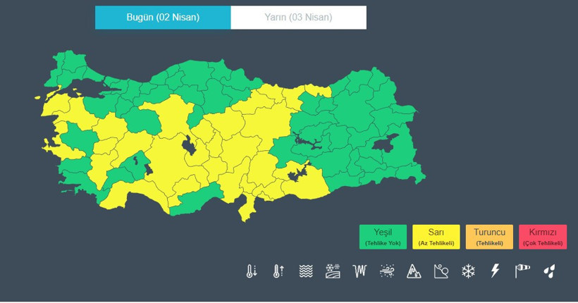 Sarı Kod Uyarısı 4 İlçe İçin Öne Çıktı
