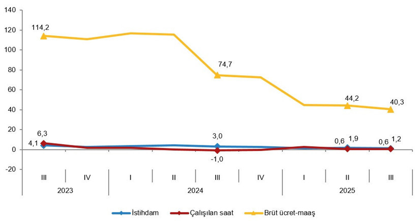 İşgücü Girdi Endekslerinde Yıllık ve Çeyreklik Bazda Dikkat Çeken Artışlar