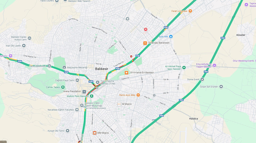 Balıkesir’de Trafik Yoğunluğu: Şehir Merkezinde Araç Yoğunluğu Arttı- 28 Kasım 2025