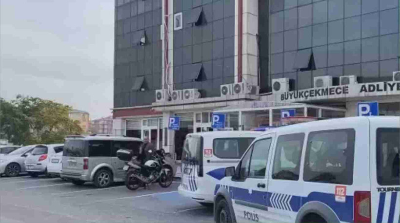 ADLİYEDEN MARKET ARABASIYLA ALTINLARI ÇALDILAR