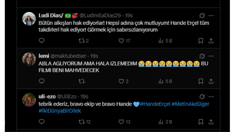 Galada Hande Erçel Fırtınası
