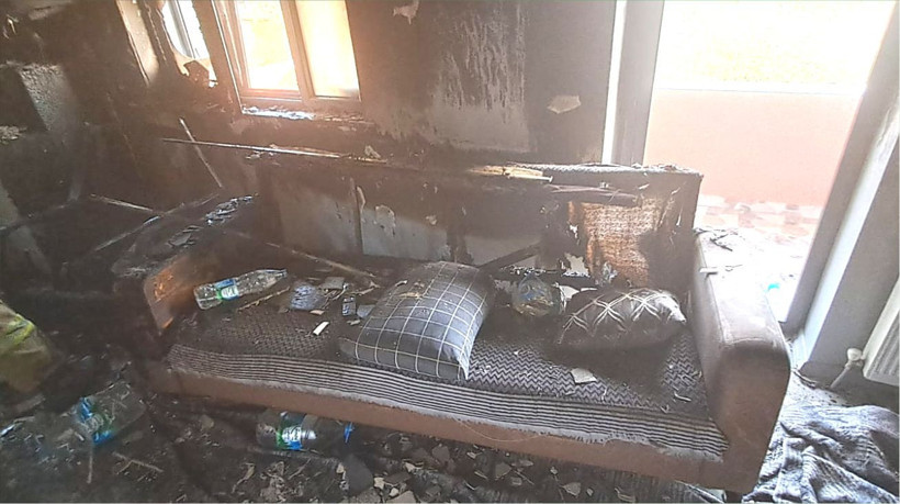 Balıkesir Kabakdere'de Mutfak Yangını