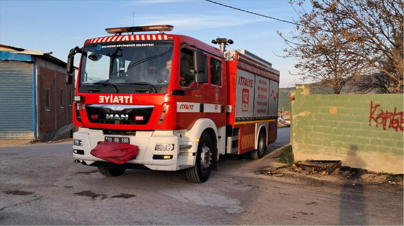 Balıkesir Kabakdere'de Mutfak Yangını